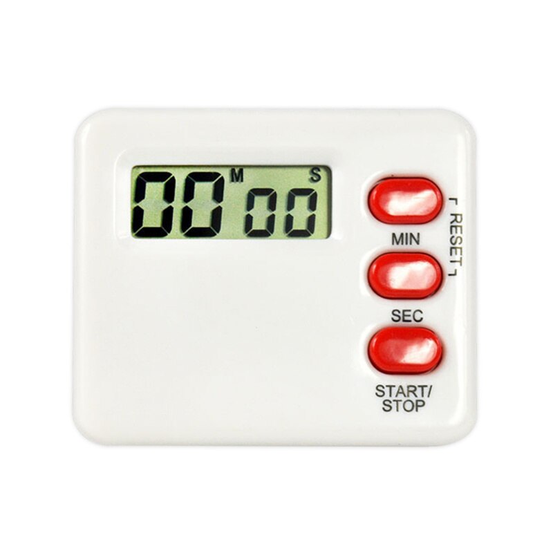Magnetische LCD Digital Kitchen Countdown Timer Alarm met Stand Wit Kookwekker Praktische Koken Timer Wekker Gereedschap