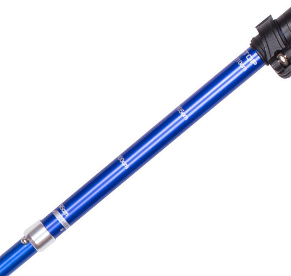 4-Section Telescopic Walking Hiking Stick Trekking Pole Anti Shock Alpenstock #3G19