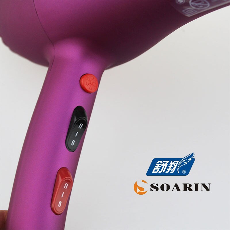 SOARIN Home high power föhn paars haardroger professionele kapper apparatuur apparatuur voor kapsalon droger thermostaat