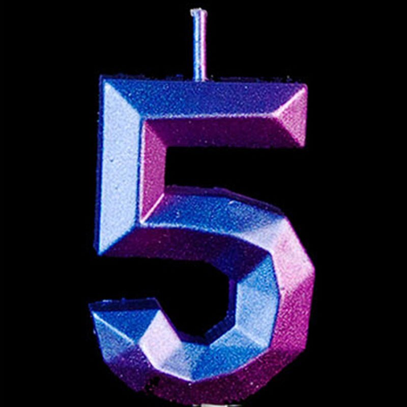 Verjaardag Kaarsen 1 2 3 4 5 6 7 8 9 0 Gold Kids Jongen Meisje Verjaardag Voor Cake Party levert Decoratie Cake Kaarsen: 5