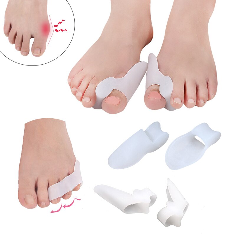 Corrector ortopédico para juanetes, separador de dedos del pie, almohadilla de corrección, herramienta para el cuidado del antepié, 1-4 pares