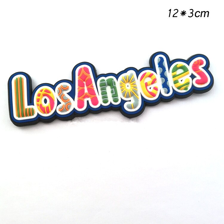 Hollywood Los Angeles California Soft PVC 3D Fridge Magnets USA Tourism Souvenirs Refrigerator Magnetic Sticker Home Decor: 001
