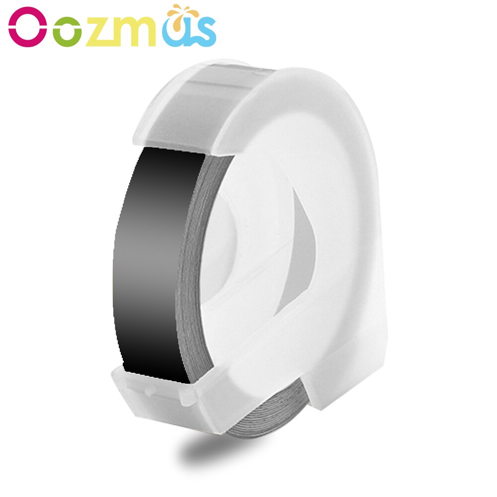1 Roll 3D Embossing Tape Compatible for Dymo PVC Printer Ribbons Multiple Colors for 1610 1880 12965 Label Printers