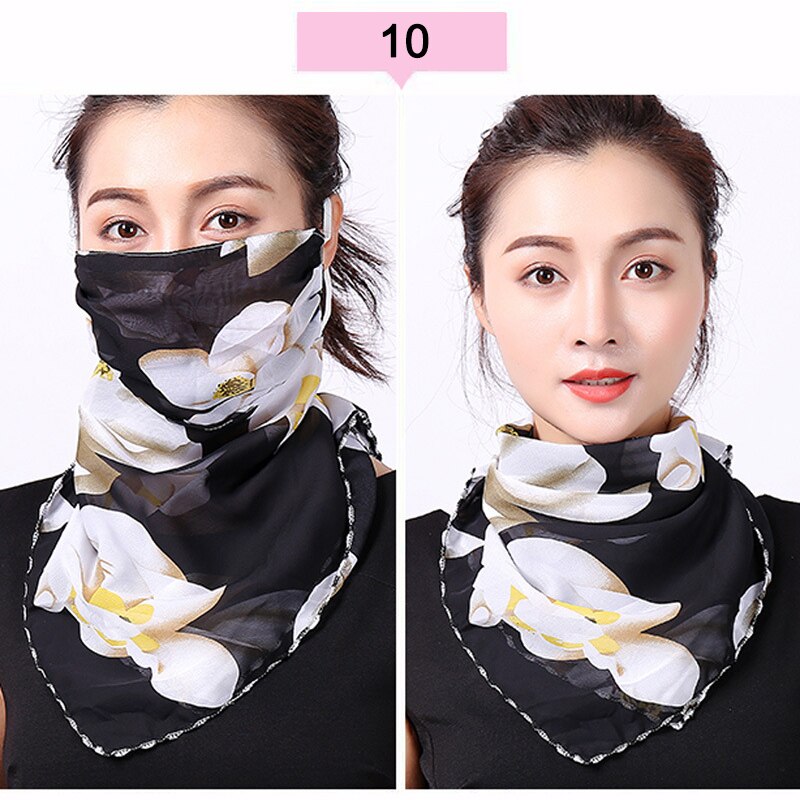 Écharpe Protection UV pour femmes | Couvre-visage, Protection UV respirant avec corde d'oreille ajustable pour femmes en plein air vj: 10