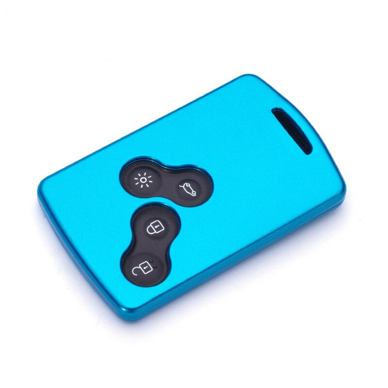 4 buttons car key case cover For Renault Duster Captur Clio Logan Megane 1 2 3 Koleos Scenic cover keys accessories: blue