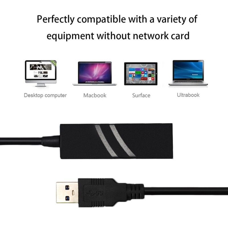 Przewodowy USB 3.0 robić Gigabit Ethernet RJ45 sieci LAN (10/100/1000) mb/s adapter sieci karta sieciowa Ethernet na PC laptop wygrać