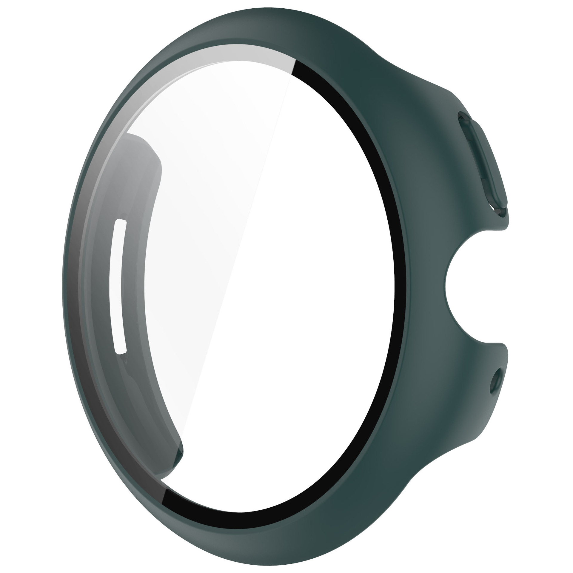 Étui + verre pour Google Pixel Watch 3, 45mm 41mm, housse de protection anti-rayures pour pare-chocs tout autour + accessoires de protection d'écran: XXL / Black Yellow
