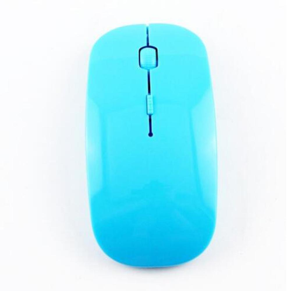 2.4GHz Wireless Gaming Mouse LED USB Optical Mouse Gamer White Computer Mouse Mice For Desktop Gamer Laptop: Bue