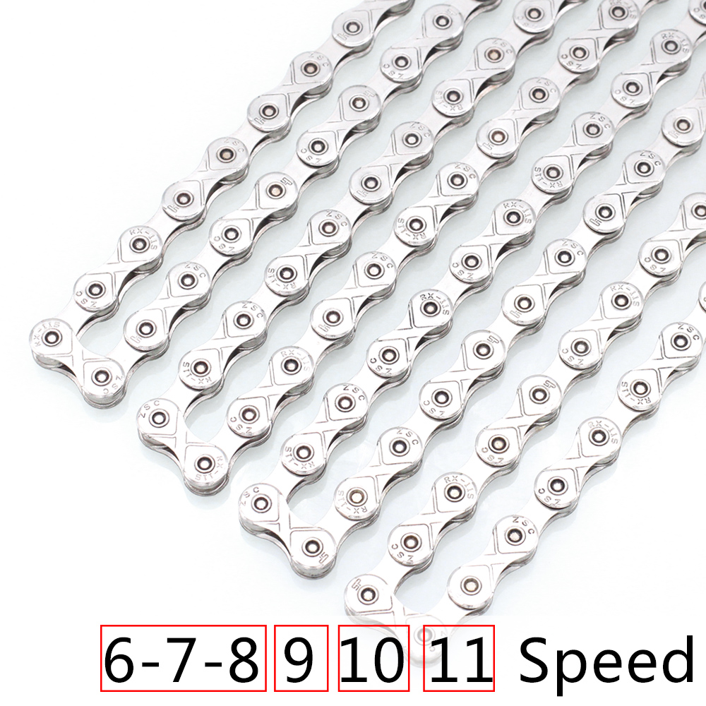 Everdawn Fietsketting 6/7/8 9 10 11 12 Speed Plating High End Staal Anti-Roest Bike Chain voor Mountain Road Bike116L