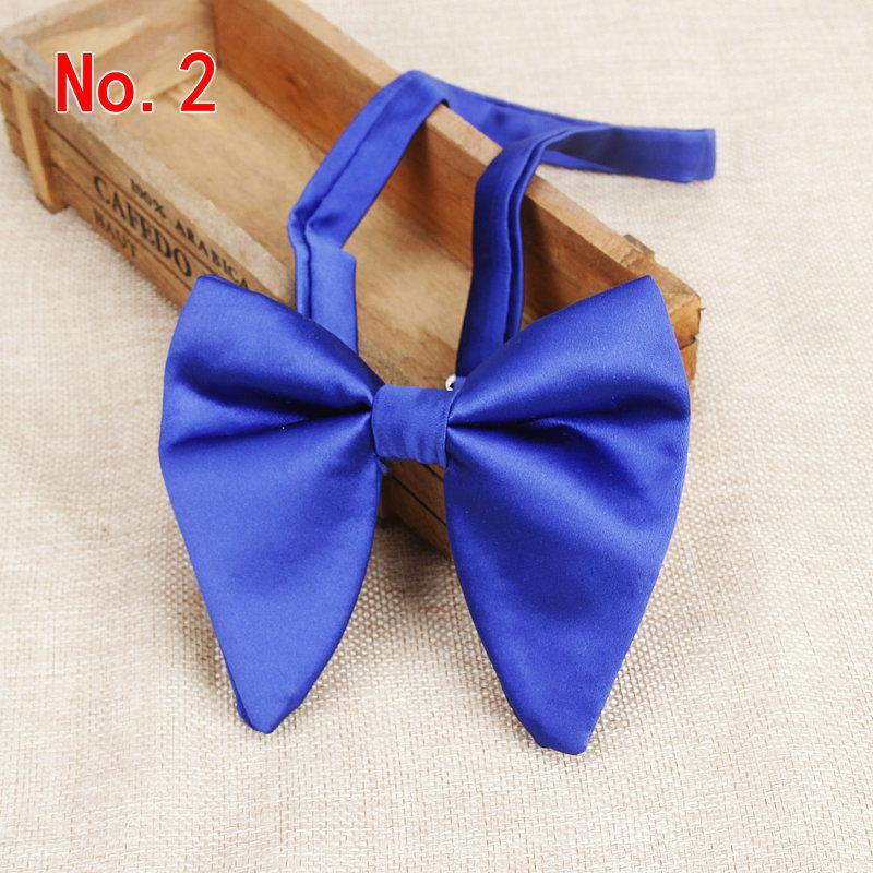 Men's Big Suits Red Navy Bow Ties For Man Wedding Solid Woven Bowknot Butterfly Tie 9colors: 2