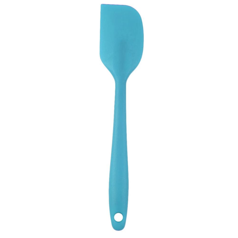 7 Colors Kitchen Baking Tools Silicone Spatula Spoon for Ice Cream Mixer Butter Cake Pastry Scraper Cookie Spatulas: Blue