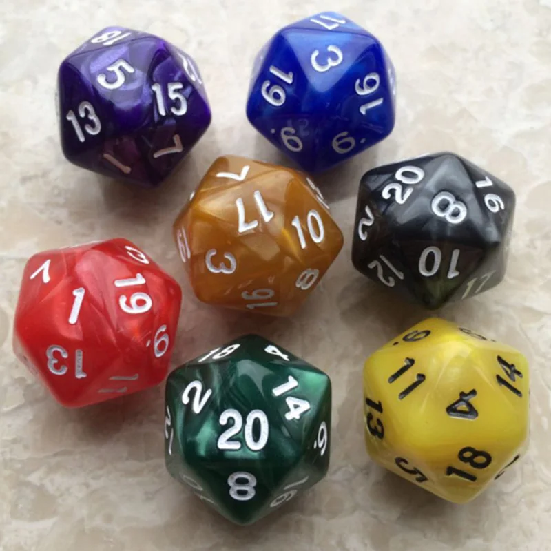 10 pçs/set Dados Digitais 20 lados Jogos Educacionais Acessórios de Entretenimento