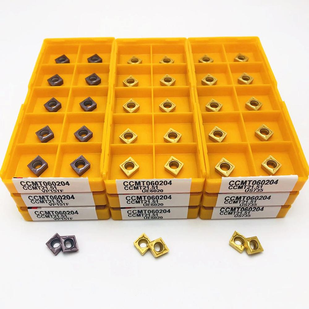 Carbide Draaigereedschap CCMT09T304 VP15TF UE6020 US735 Cnc Machine Tool Frees CCMT060204 Draaibank Toolccmt