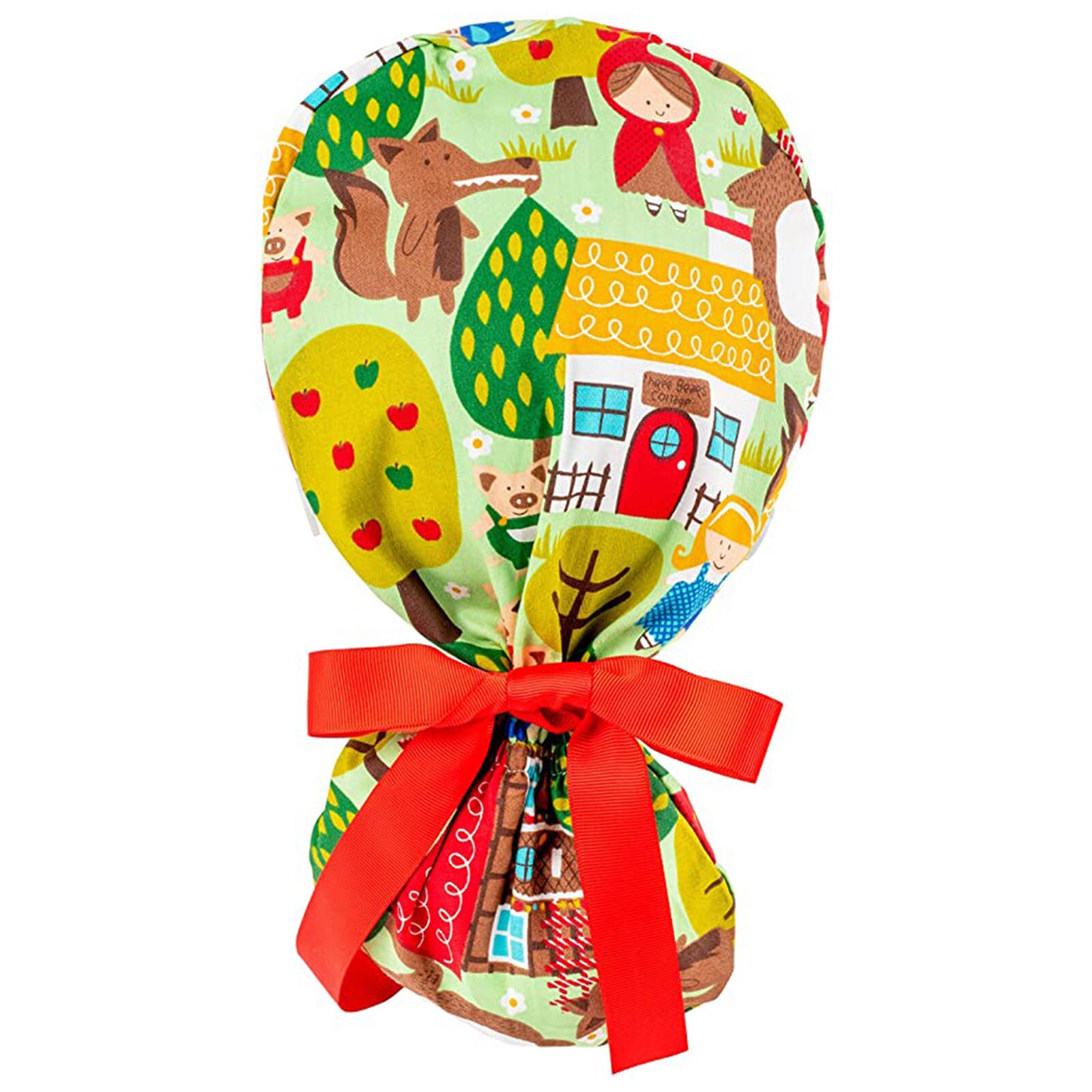 Printed Nurse Cap Nurse Cap With Buttons Bouffant Sweatband Hat For Womens Mens Casual Work Hat Gorros Enfermeria