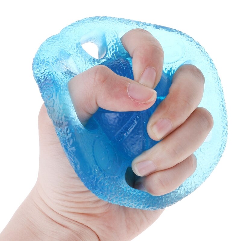 8 Hole Hand Grip Strengthener TPE Soft Elastic Finger Grip Exerciser Physical Therapy Finger Exerciser