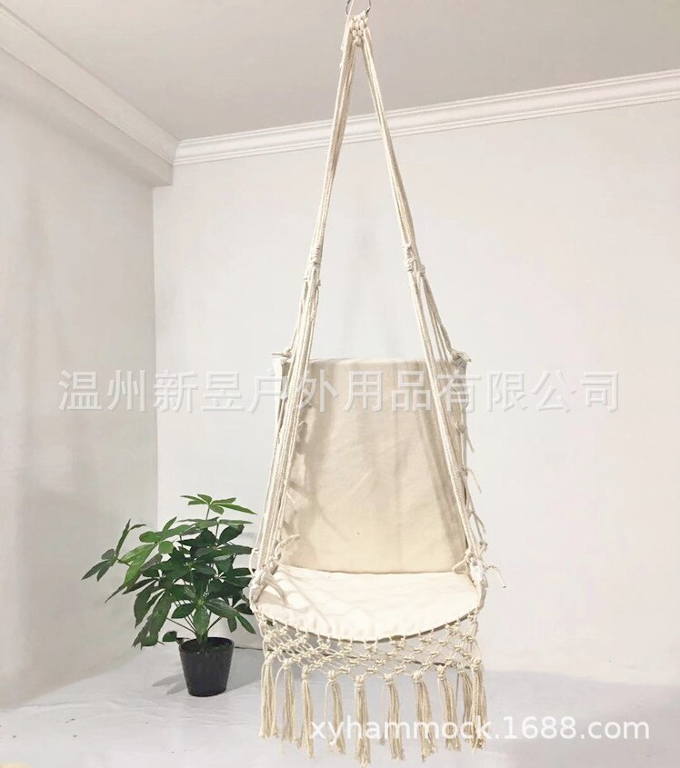 Hiking Camping Hammock Safety Hanging Hammock One Person Leisure Hamak Chair Swing Rope Outdoor Indoor Hanging Chair Garden