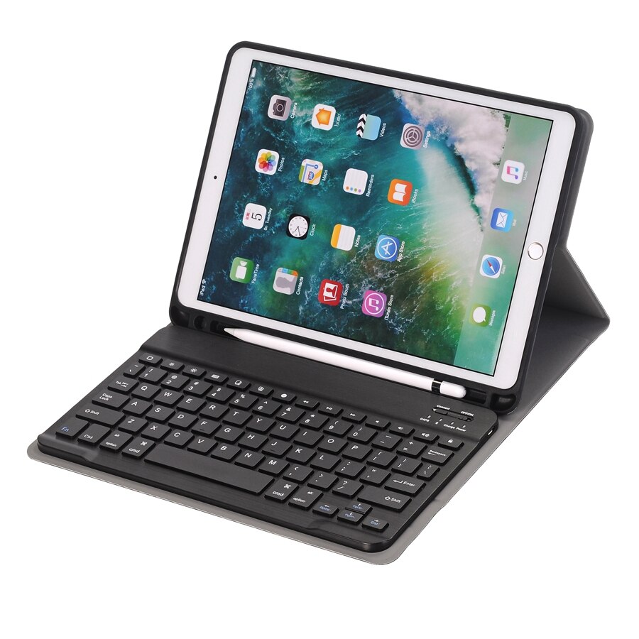 Cassa Della Tastiera di Bluetooth per Apple Nuovo ipad 10.2 Pro 10.2 Copertura Della Cassa Della Tastiera Funda Matita Slot