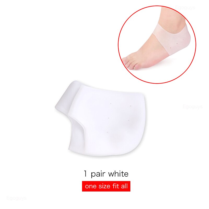 1 Paar Zachte Bunion Protector Toe Straightener Siliconen Teen Separator Corrector Duim Voeten Zorg Richter Hallux Valgus: 1Pair White