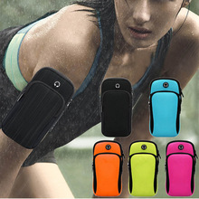 Draagbare Outdoor Sport Pols Arm Band Pouch Mobiele Mobiele Telefoon Houder Portemonnee Tas B2C winkel