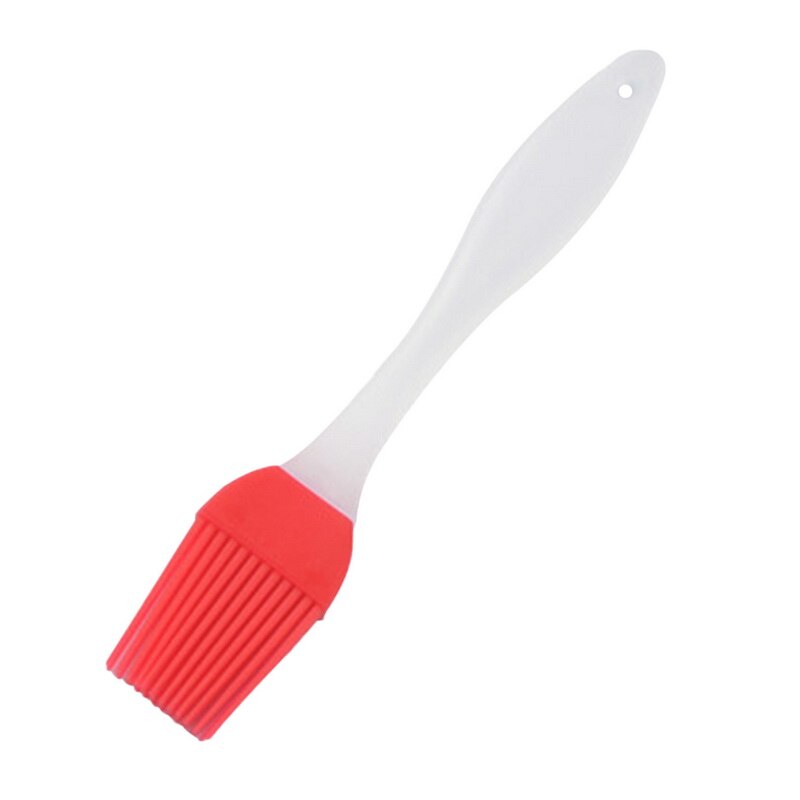 1Pc Colorful Silicone Oil Brush Baking Liquid Oil Pen Cake Butter Bread Pastry Brush BBQ Tools Safety Kitchen Basting Brush: 17x3.2cm red