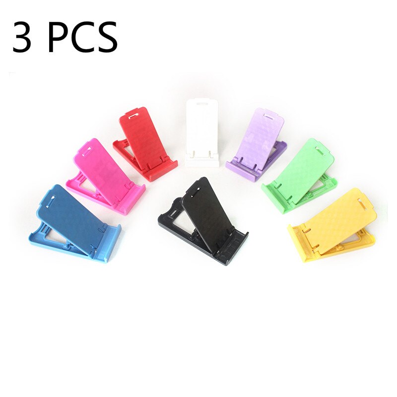 Universele Draagbare Mini Mobiele Telefoon Houder Opvouwbare Bureau Standhouder Verstelbare Voor Iphone Andorid Telefoon: 3 pcs