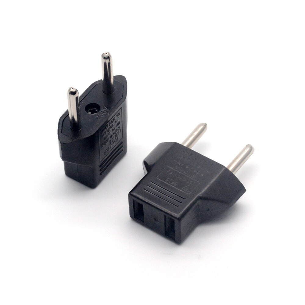 Gemeenschappelijke Eu Us Plug Adapter Socket Plug Converter Travel Electrical Power Adapter Socket Us Naar Eu Plug