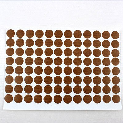 96Pcs/Sheet Pvc 15Mm Zelfklevende Decoratieve Films Meubels Schroef Cover Caps Stickers Hout Ambacht Bureau Kast ornament: 12