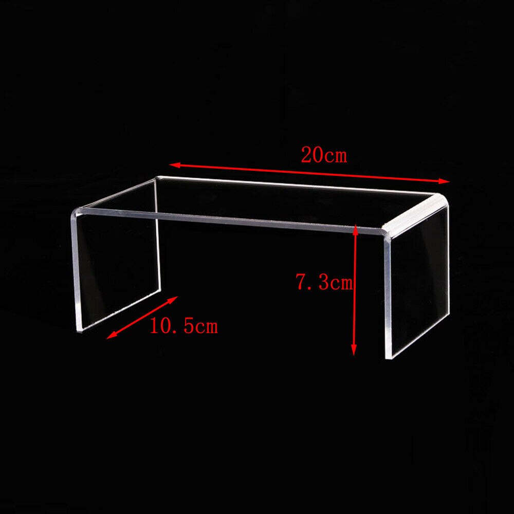 High Clear Acrylic Jewelry Display Stand Wallet Holder Toy Mobile Watch Bag Shoes Display For Window Multifunction Display: S