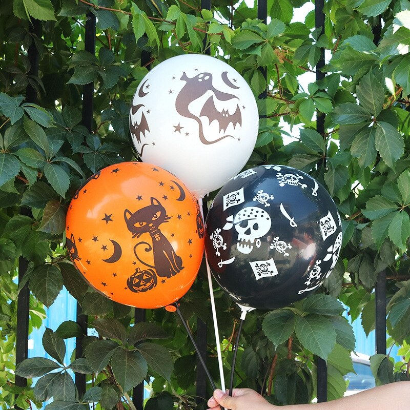 20Pcs Halloween Ballonnen Verdikte Latex Ballon Halloween Party Decoratie Achtergrond Arrangement Ballonnen 12 Inch