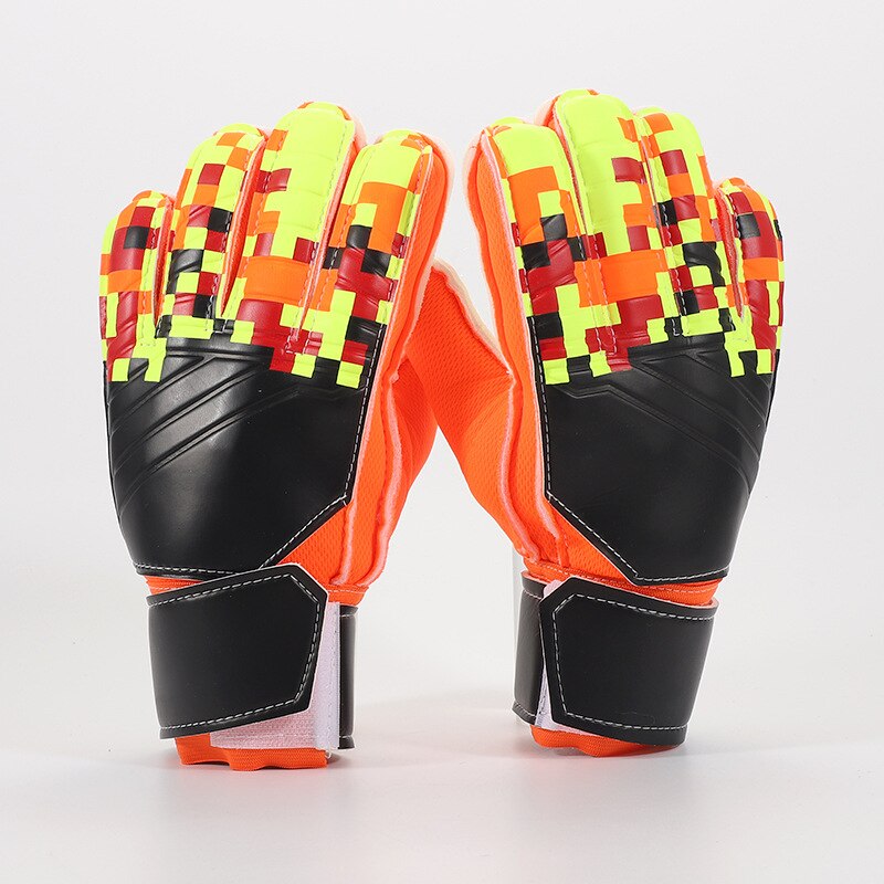 Latex Voetbal Doelman Handschoenen Voetbal Training Doel Keepers Handschoenen Antislip Goalie Handschoenen: BST-909 orange / size 9