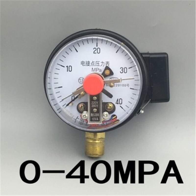 Diameter 100mm Direct Contact Pressure Gauge with Surface Vacuum Gauge Pressure Controller: Yellow