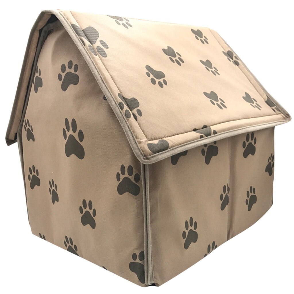 Dog Bed Dog House Foldable Cat House Small Footprint Pet Bed Tent Cat Kennel Indoor Portable Trave Pet Nest Pet Dog Cat Bed