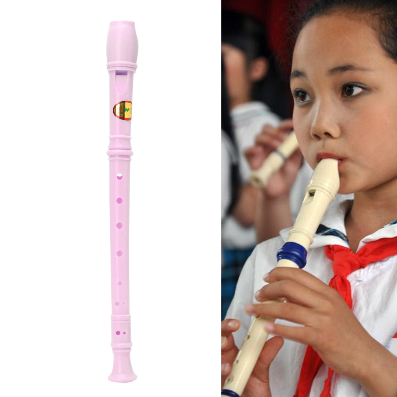 Plastic Instrument 8 Holes Musical Soprano Recorder Flute Long
