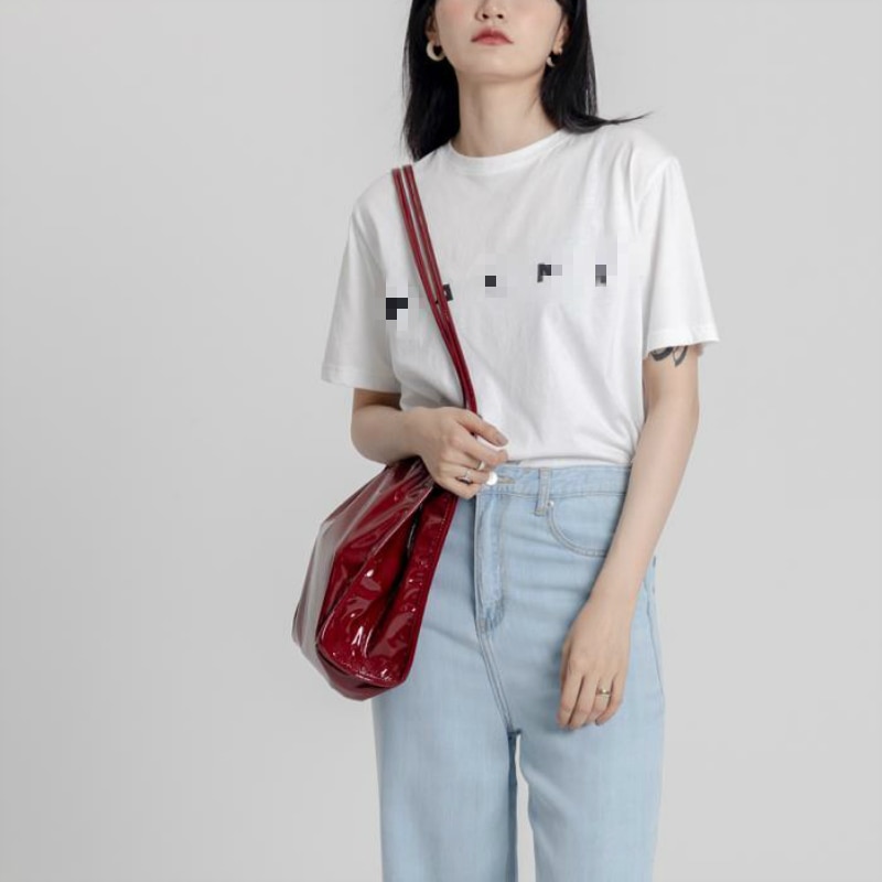 Vintage dames grote capaciteit dames boodschappentas lakleren dames schoudertassen casual effen kleur tote handtassen