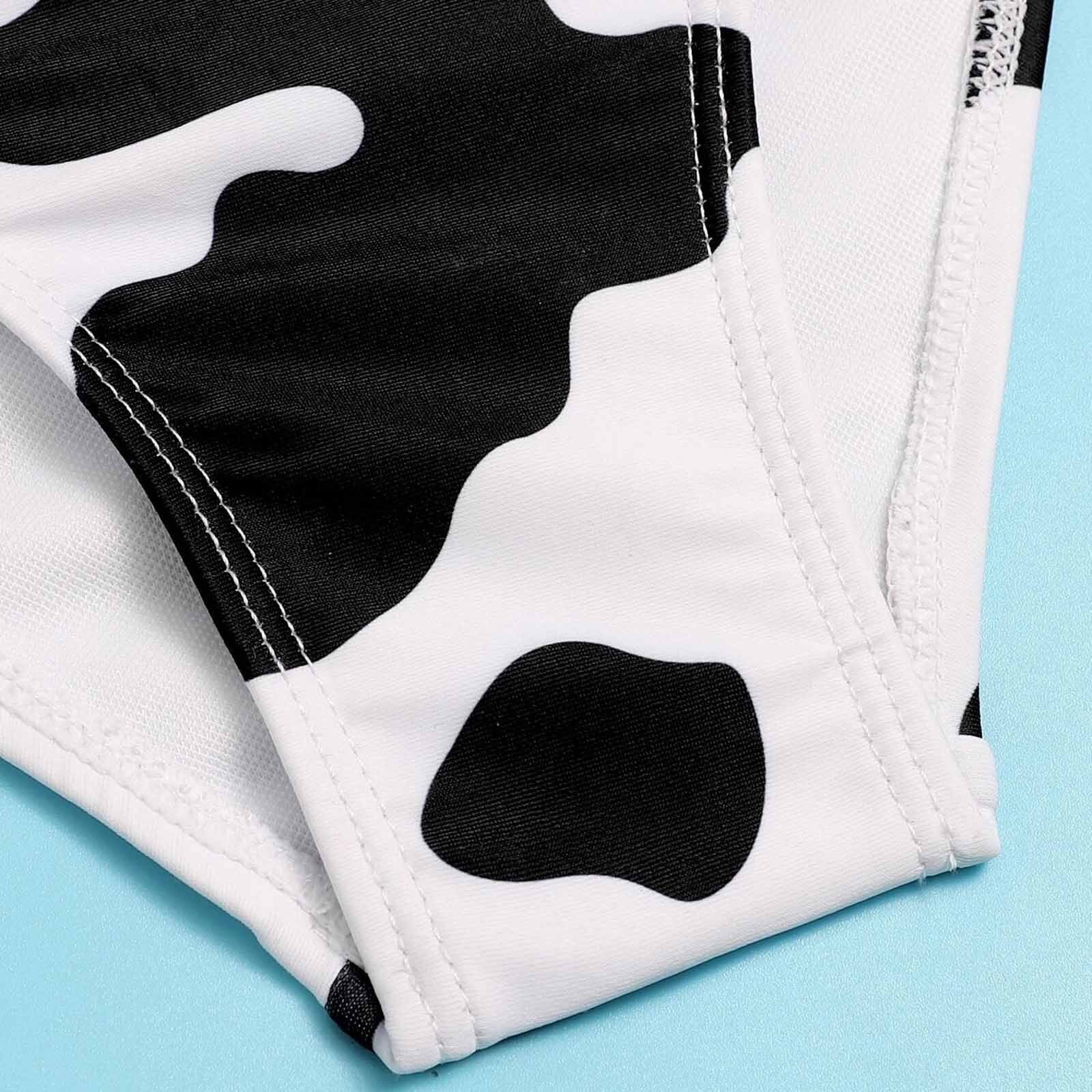 Kawaii maillot de bain enfant en bas âge bébé rif vache maillot de bain imprimé évider Tankini Patchwork plage barboteuse Купальники Женские