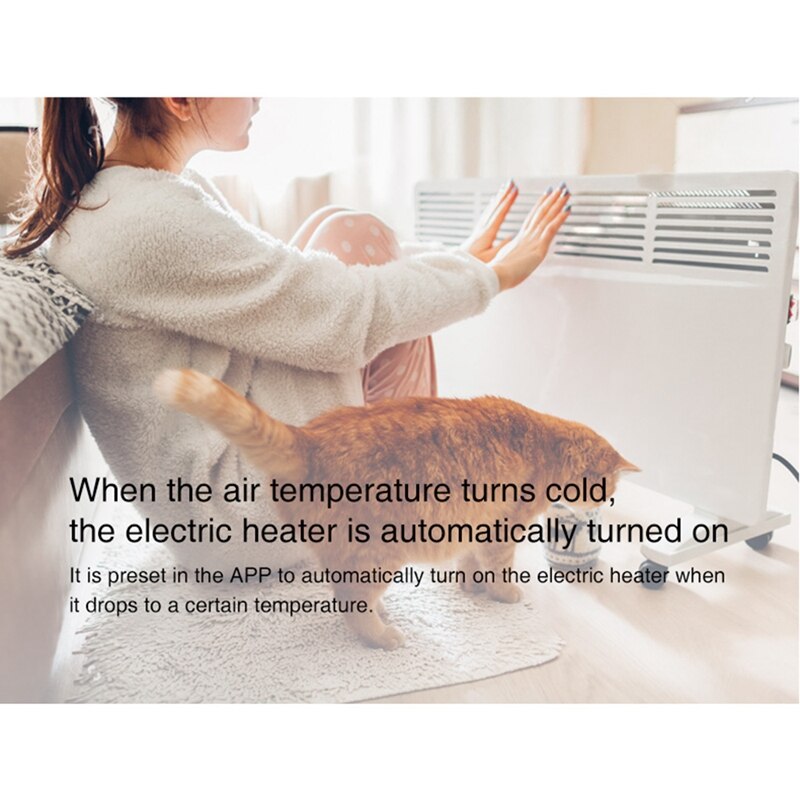 Tuya Zigbee Temperature and Humidity Sensor Smart Home Detector Smart Linkage Support Alexa Google Assistant
