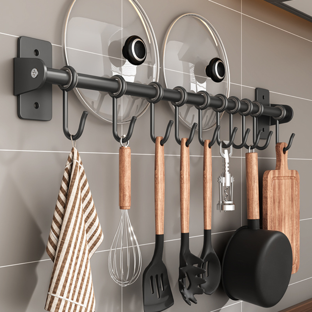 Keuken Haak Rek Rvs Muur Planken Opberggerei Houder Keuken Accessoires Organizer Muur Opbergrek Geen Punch