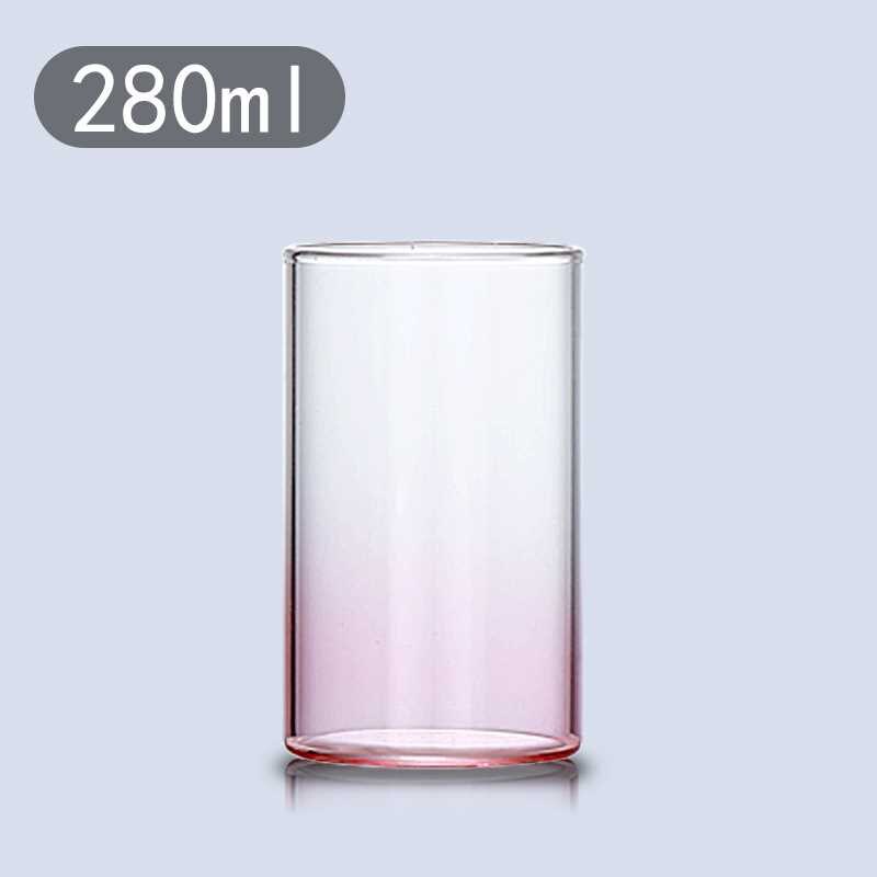 Grande tasse en verre coloré pour café, lait, thé, bière, Whisky, vin, verres pour Bar à la maison, verres pour boissons, pour Couple: P1