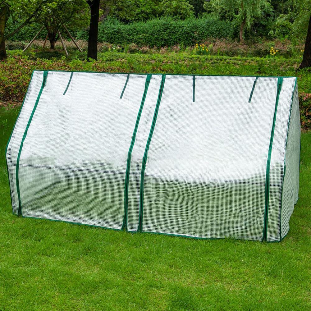 Heavy duty mesh lined cover Greenhouse Cover Durable Rainproof Protector Tool for Plants #W0