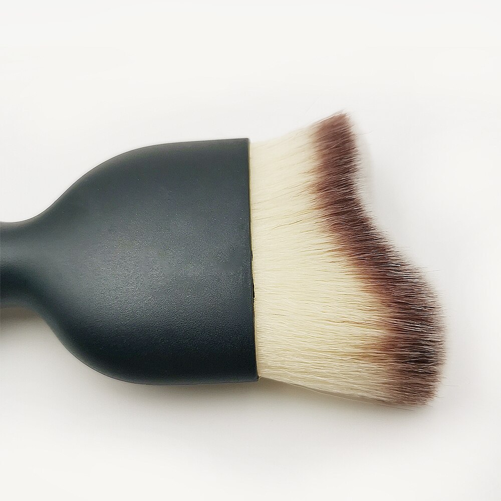 1pc store kosmetiske kunst børster negle ansigt ren børste akryl builder flad maling gel manicure værktøj  b022