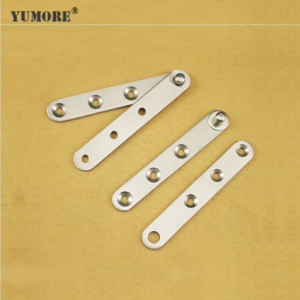 YUMORE 10PCS/LOT Stainless Steel Doors Hinge Rotating Positioning Concealed Cabinet Hinge Window Furniture Shaft Rotation Hinge