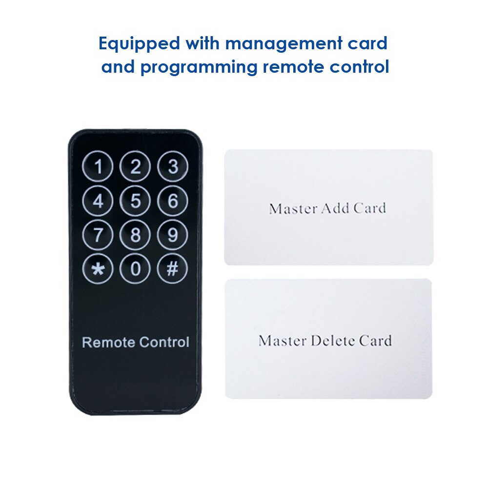 Standalone Waterproof Rfid Door Access Control System 125Khz 13.56Mhz Proximity Card Reader 2000 User 9-24V Smark Lock Opener