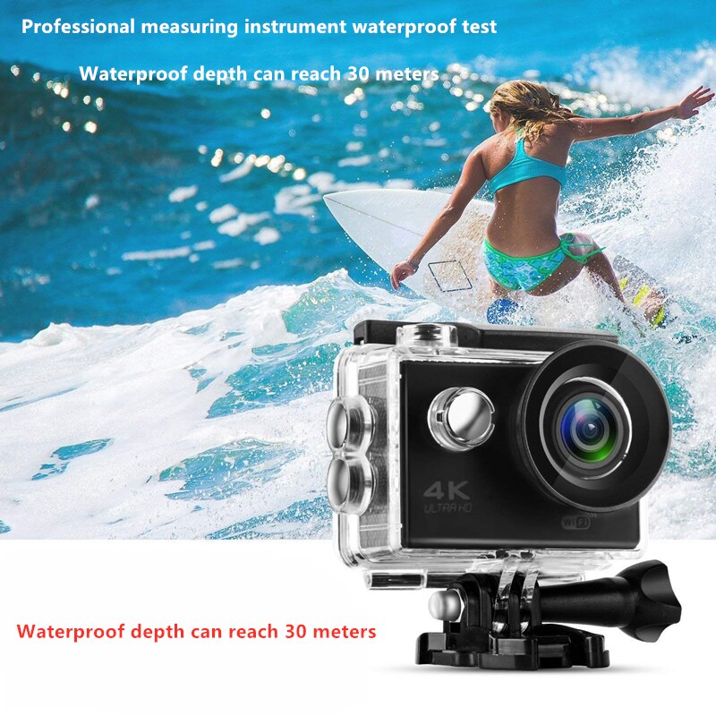 Outdoor Mini Sport Action Camera Ultra 30M 1080P Underwater Waterproof Helmet Video Recording Cameras Sport Cam