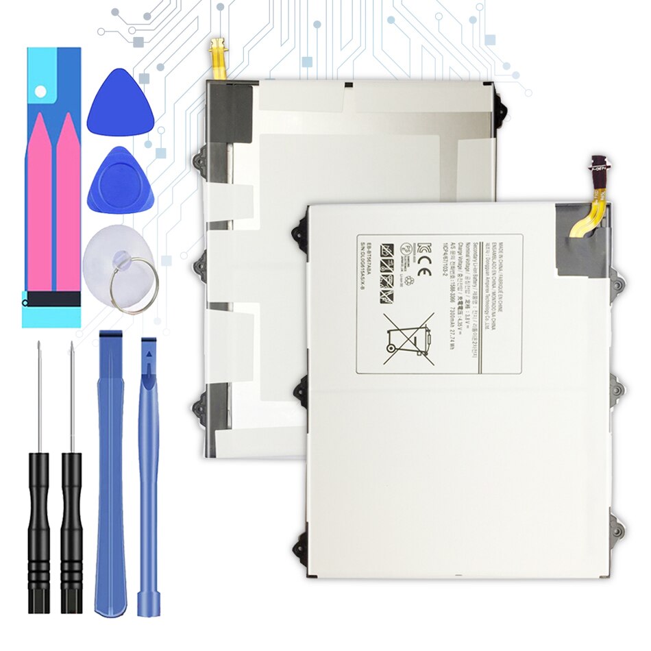 Batterie de tablette pour Samsung Galaxy Tab E 9.6, 7300mAh, SM T560, T567, T567V, avec Code de suivi