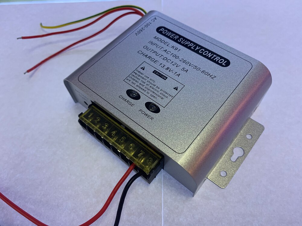 Door Access Control System Switch Power Supply 12V 5A / AC 100~260V Support external battery