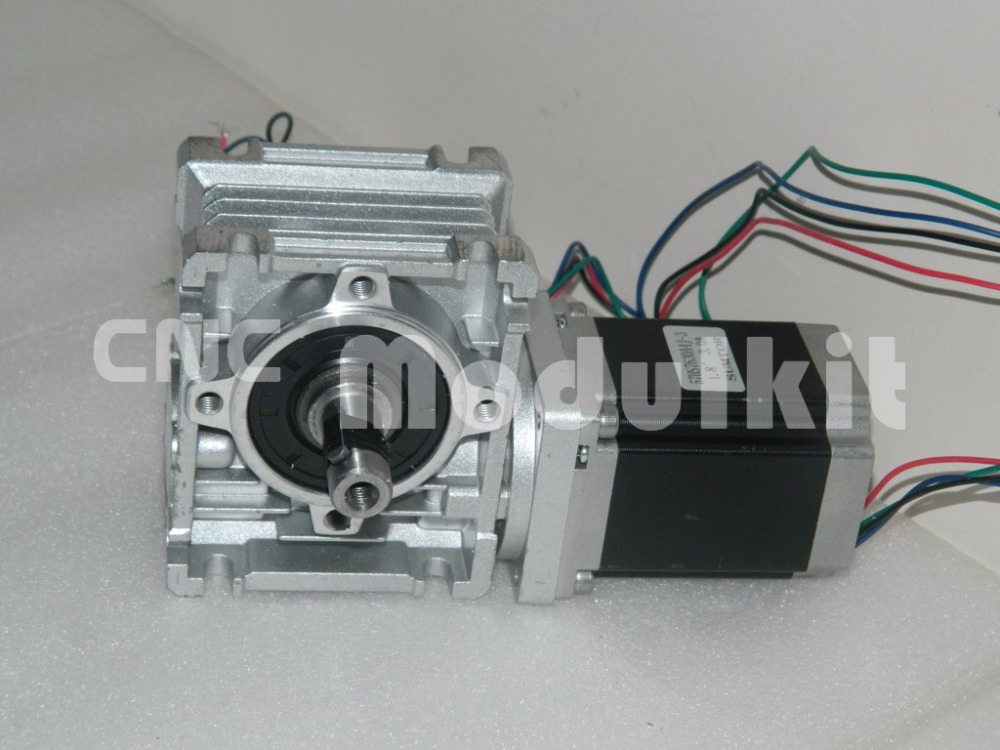NMRV030 Worm Gear Worm Reducer Nema 23 Stepper Motor Turbine 57 x 57 Reducer Gearbox Output Shaft 14mm Planet Motor CNC MODULKIT