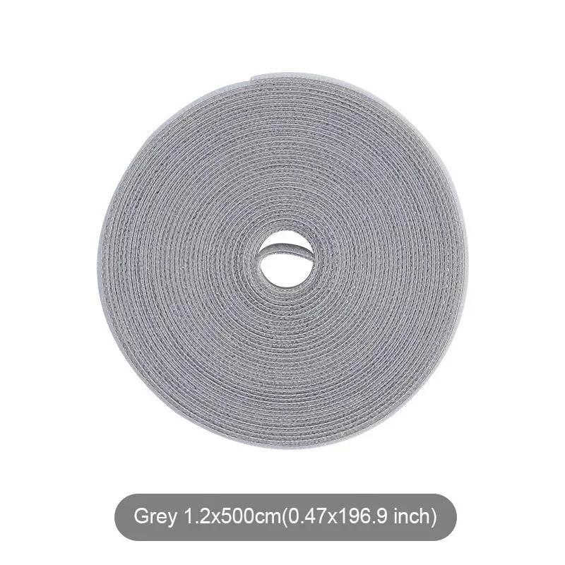 Organizador de cabos reutilizável, 5m, enrolador de fio de mesa, organizador de gravata de cabo, proteção de linha de dados, aparelho de armazenamento: MULTI