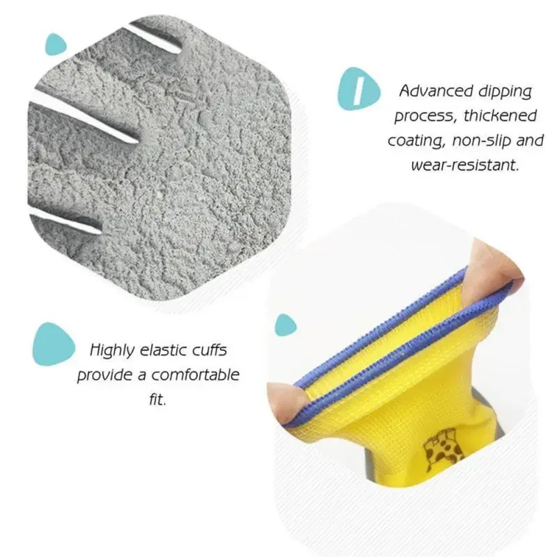 Kinder-Latex-Handschuhe, langlebig, wasserdicht, für Arbeit, Garten, rutschfest, Kindersicherheit, rosa Gummi-Handschuh, pannensicher, Küche, Hof