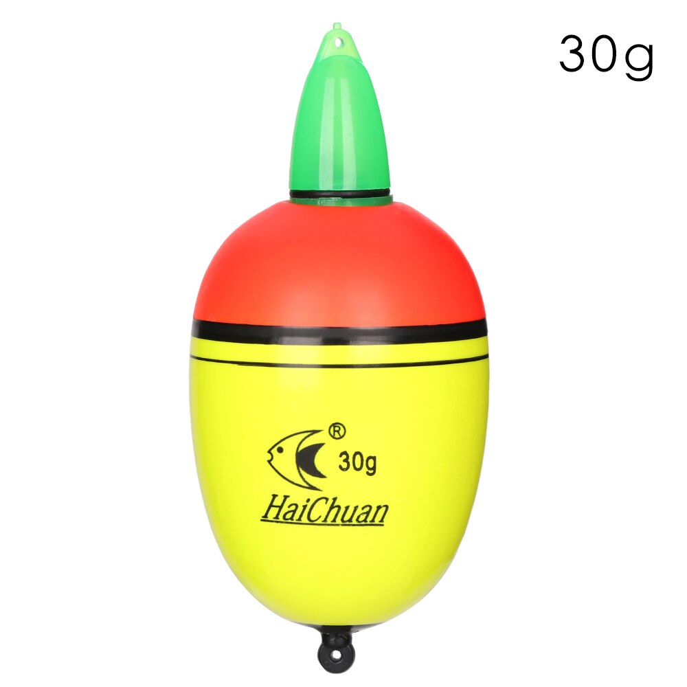 1Pcs 20g/30g/40g/50g Electronic Fishing Night Float Light Stick EVA Night Fishing Bobber with 2 Button Cells Fishing Accessories: 30g