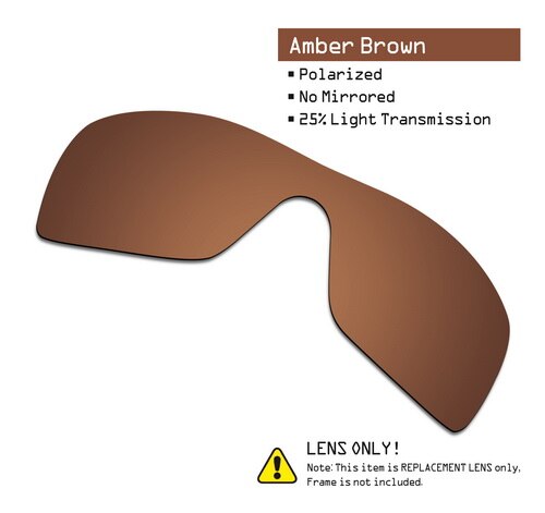 SmartVLT Polarized Replacement Lenses for Oakley Batwolf Sunglasses - Multiple Options: Amber Brown